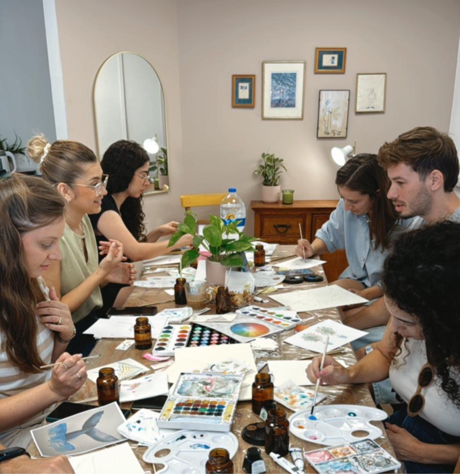 סדנת ציור - אקריליק על קנבס