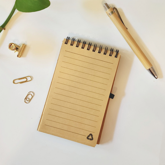 פנקס במבוק בעיצוב אישי + עט