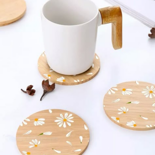 ערכת יצירה DIY - סט תחתיות לכוסות מבמבוק