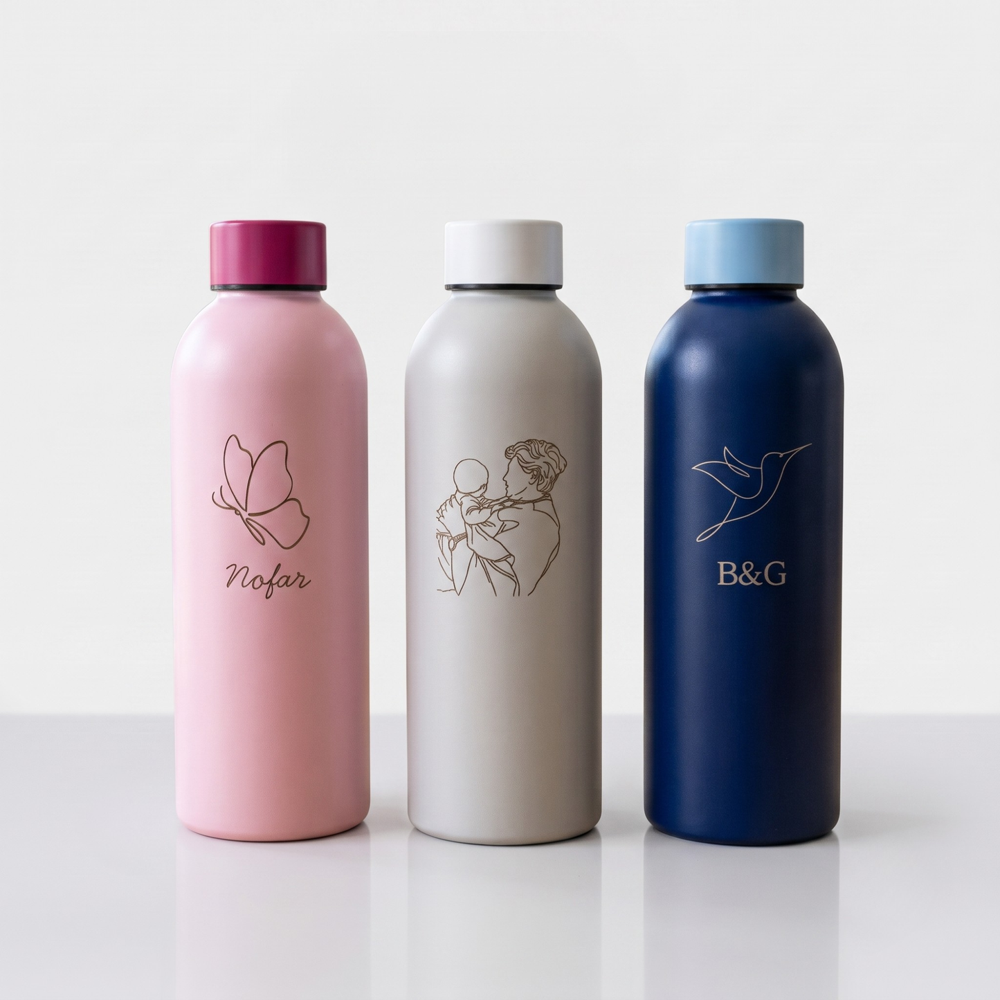 בקבוק תרמי מט בעיצוב אישי - THE URBAN BOTTLE