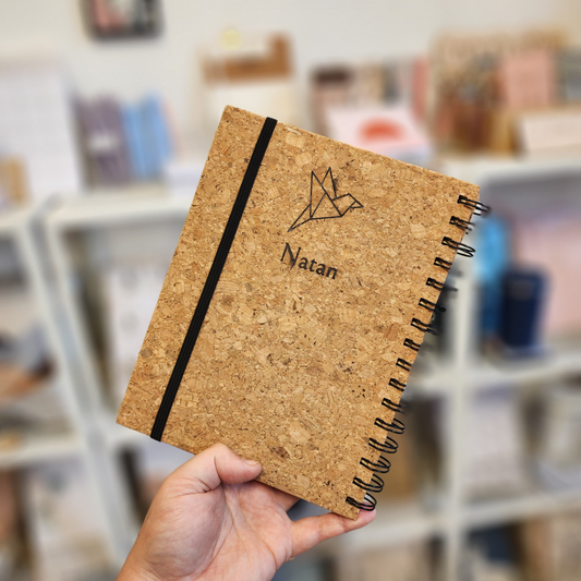 מחברת בעיצוב אישי שעם ספירלה