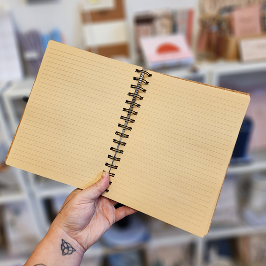 מחברת בעיצוב אישי שעם ספירלה