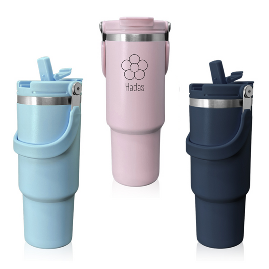 כוס תרמית גדולה בעיצוב אישי