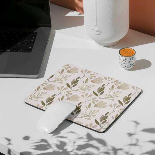 פד לעכבר בעיצוב פרינט פרחים